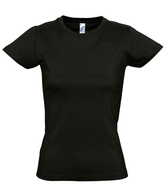 SOL'S Ladies Imperial Heavy T-Shirt | Deep Black