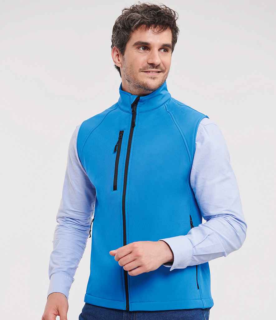 Russell Athletic Soft Shell Gilet | Azure