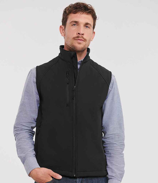 Russell Athletic Soft Shell Gilet | Black