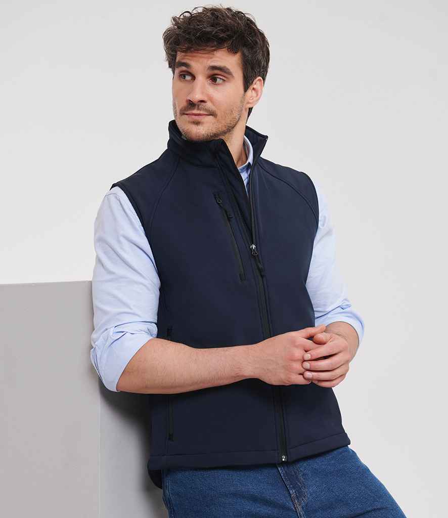 Russell Athletic Soft Shell Gilet | French Navy