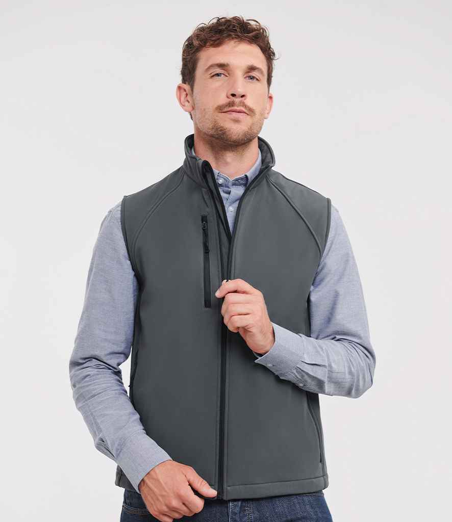 Russell Athletic Soft Shell Gilet | Titanium
