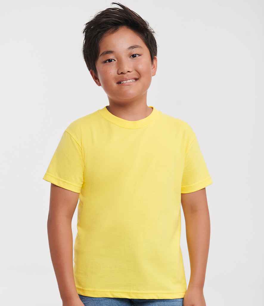 Russell Athletic Kids Classic Ringspun T-Shirt | Yellow