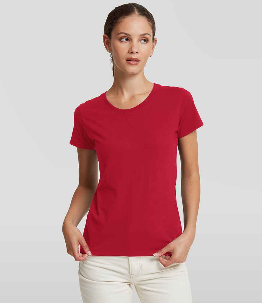 Russell Athletic Ladies Authentic Classic Ringspun T-Shirt | Classic Red