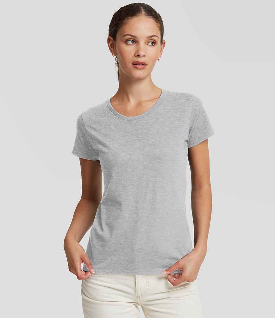 Russell Athletic Ladies Authentic Classic Ringspun T-Shirt | Light Oxford