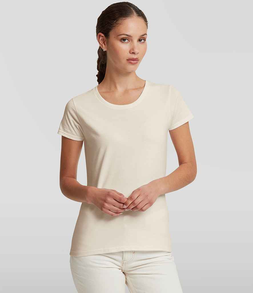 Russell Athletic Ladies Authentic Classic Ringspun T-Shirt | Natural