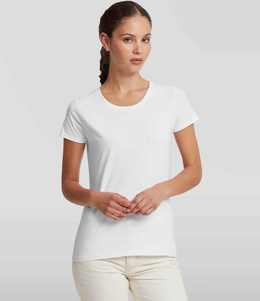Russell Athletic Ladies Authentic Classic Ringspun T-Shirt | White