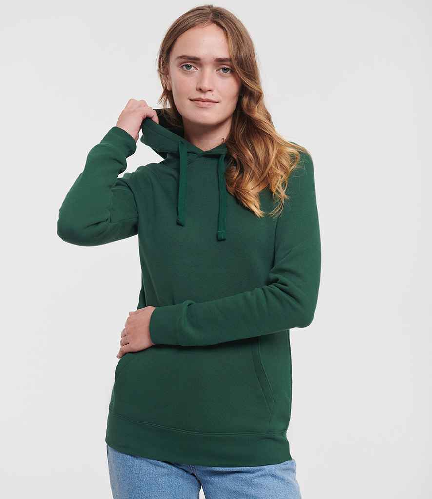 Russell Athletic Ladies Authentic Hooded Sweatshirt | Bottle Green