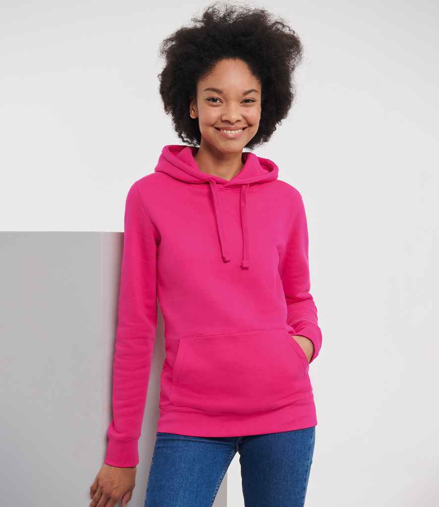 Russell Athletic Ladies Authentic Hooded Sweatshirt | Fuchsia