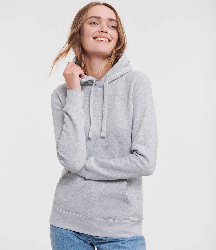 Russell Athletic Ladies Authentic Hooded Sweatshirt | Light Oxford