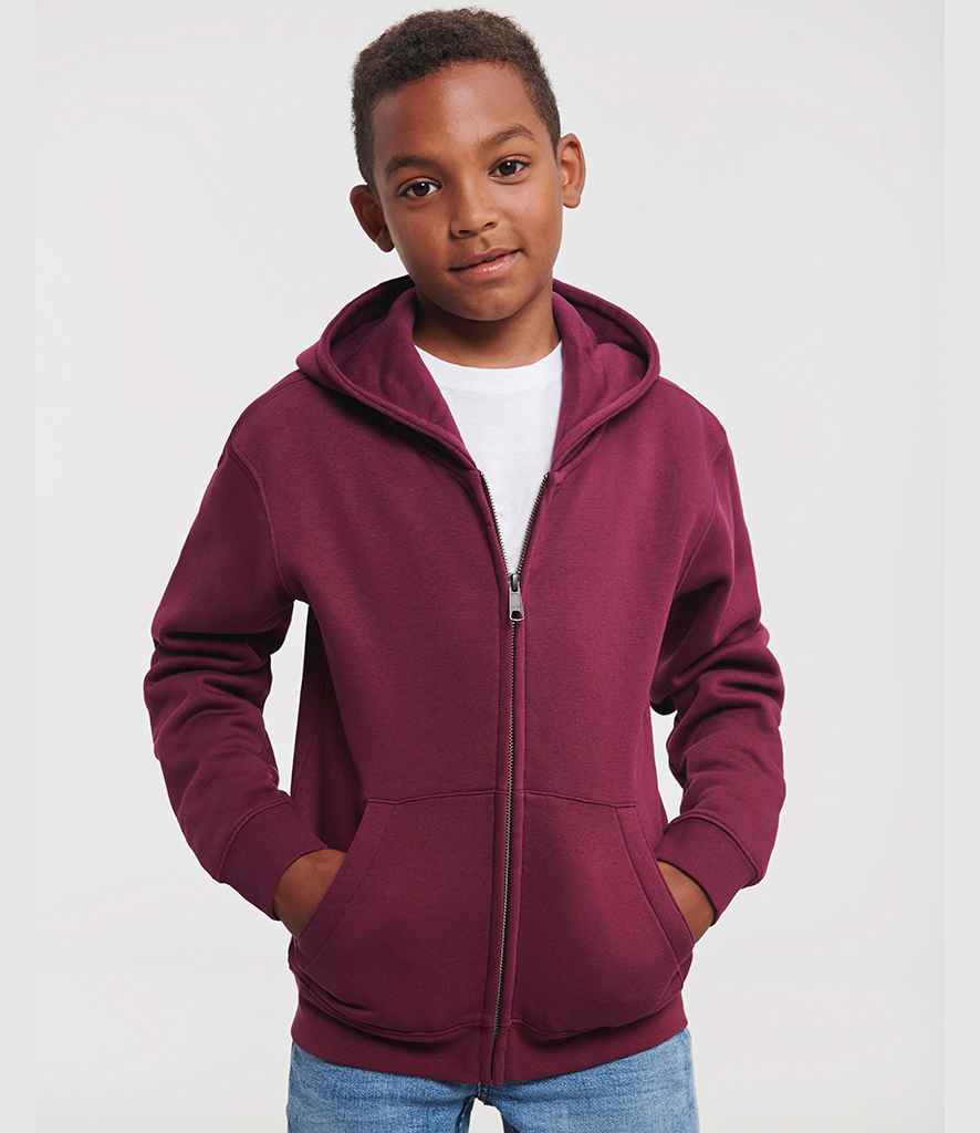 Russell Athletic Kids Authentic Zip Hooded Sweatshirt | Burgundy