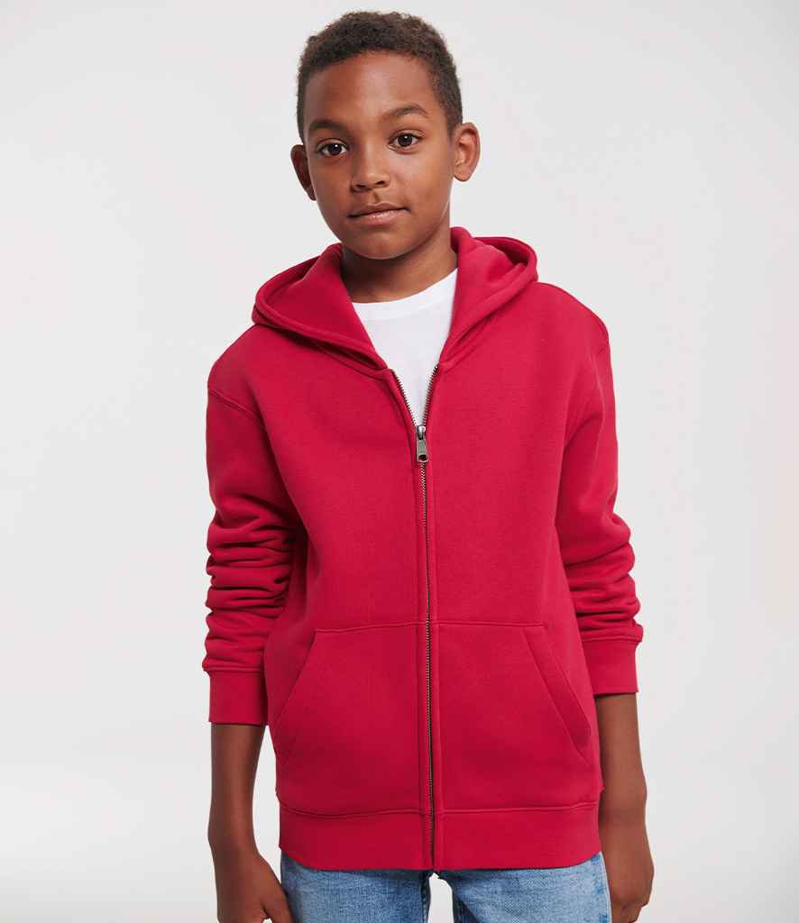 Russell Athletic Kids Authentic Zip Hooded Sweatshirt | Classic Red