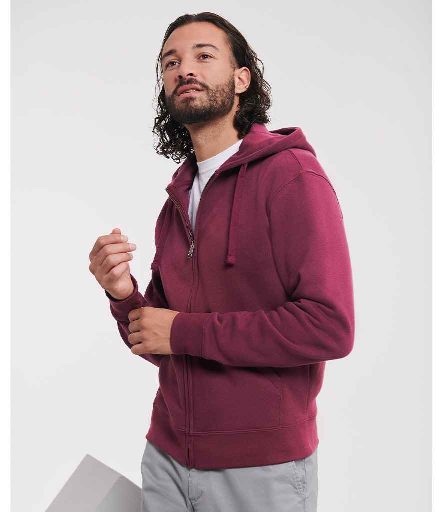 Russell Athletic Authentic Zip Hooded Sweatshirt | Burgundy
