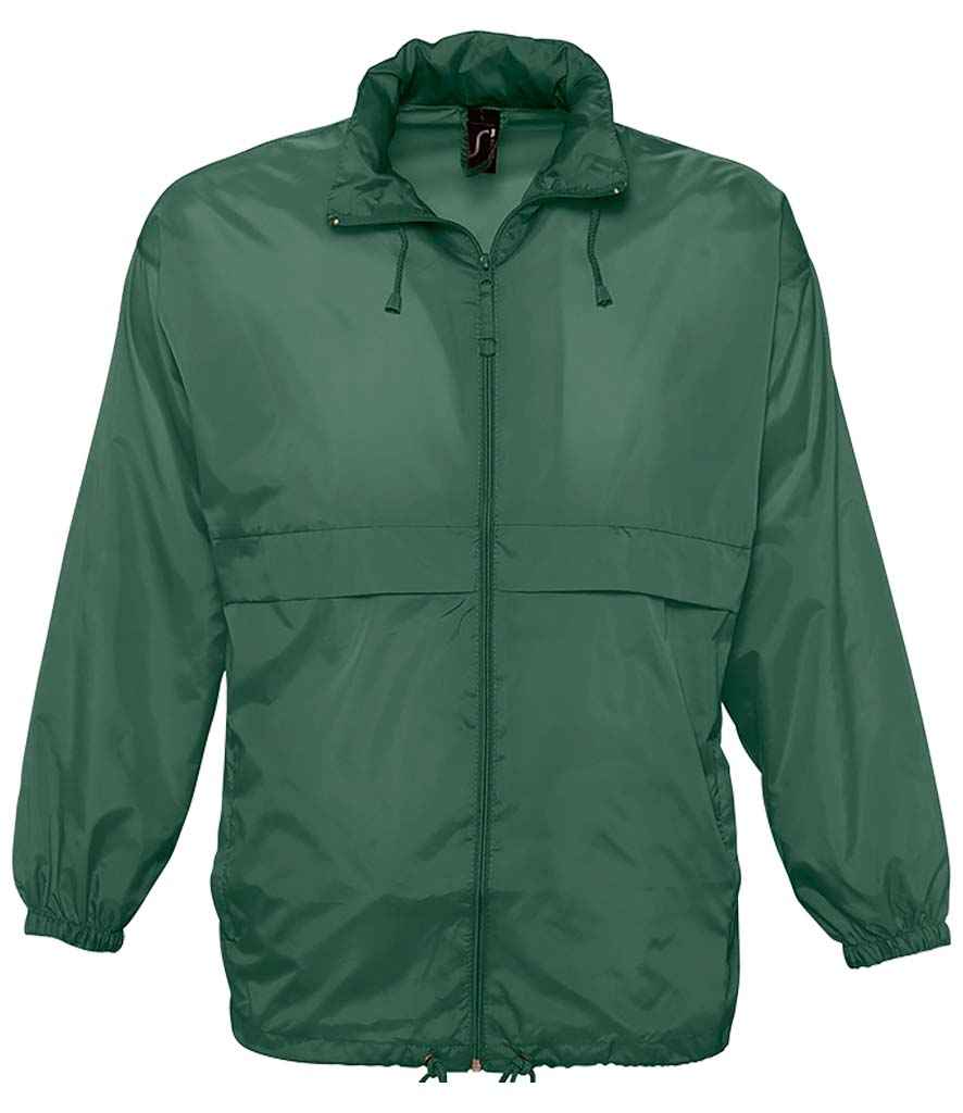SOL'S Unisex Surf Windbreaker Jacket | Forest Green