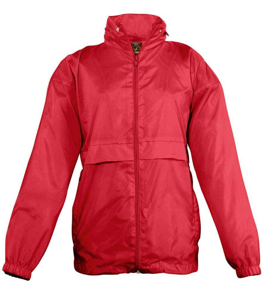 SOL'S Kids Surf Windbreaker Jacket | Red