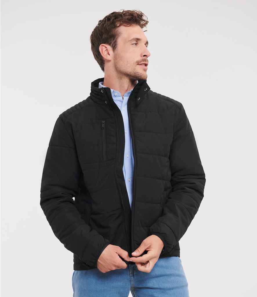 Russell Athletic Cross Padded Jacket | Black