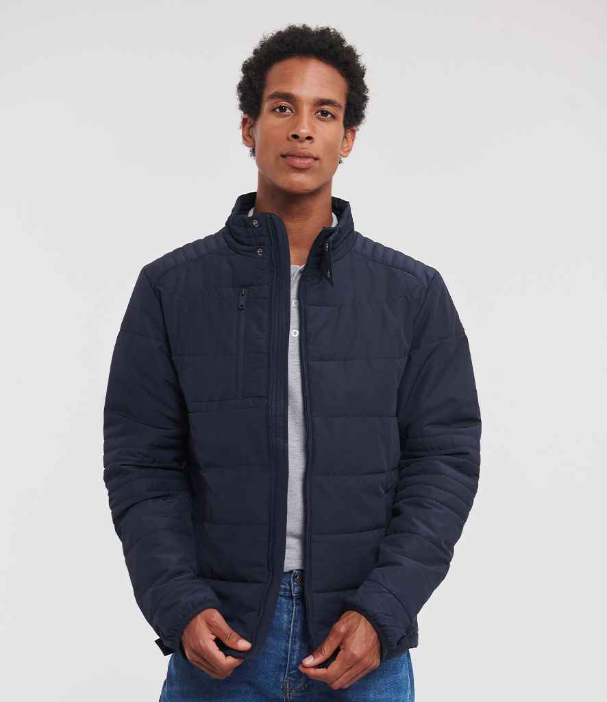 Russell Athletic Cross Padded Jacket | French Navy