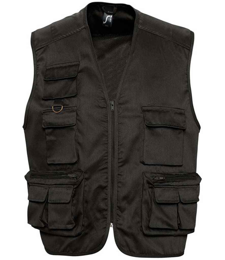 SOL'S Wild Waistcoat | Black