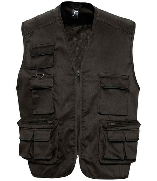 SOL'S Wild Waistcoat | Black
