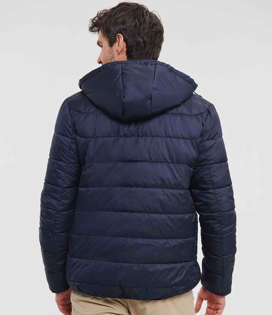 Russell Athletic Hooded Nano Padded Jacket | French Navy