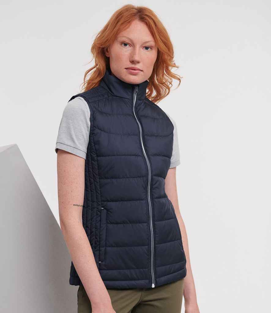 Russell Athletic Ladies Nano Padded Bodywarmer | French Navy