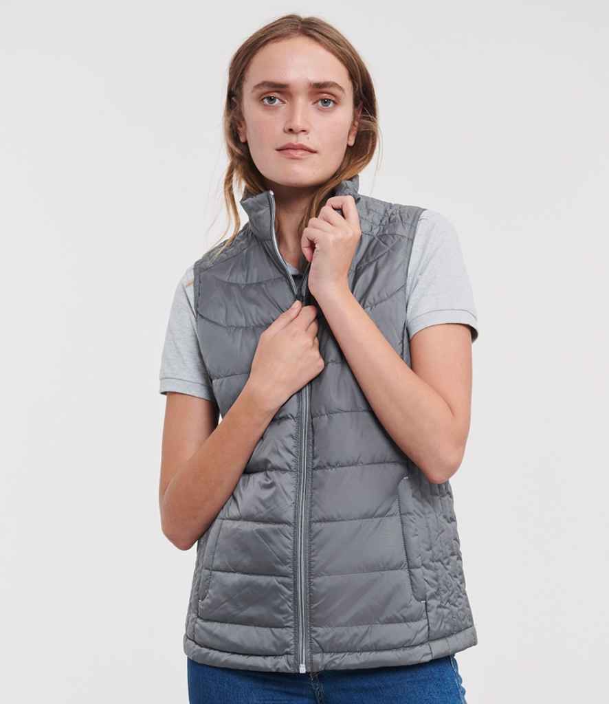 Russell Athletic Ladies Nano Padded Bodywarmer | Iron