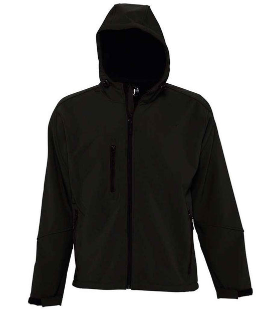SOL'S Replay Hooded Soft Shell Jacket | Black