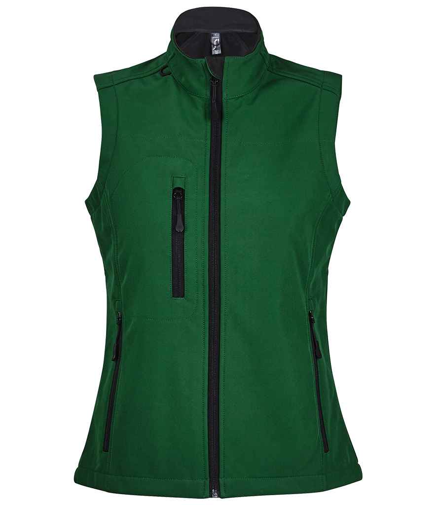 SOL'S Ladies Rallye Soft Shell Bodywarmer | Bottle Green