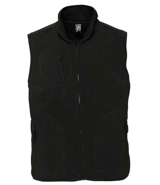 SOL'S Unisex Norway Fleece Bodywarmer | Black