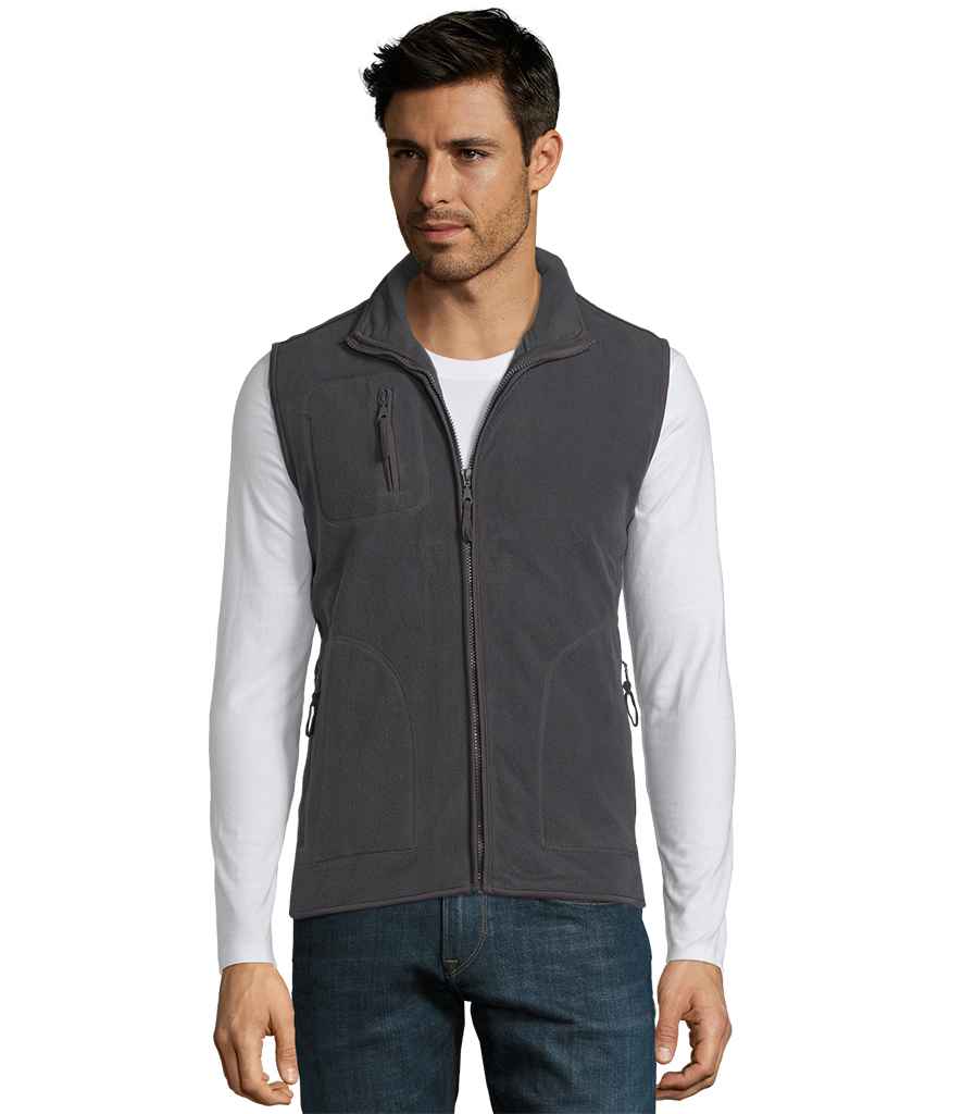 SOL'S Unisex Norway Fleece Bodywarmer | Charcoal