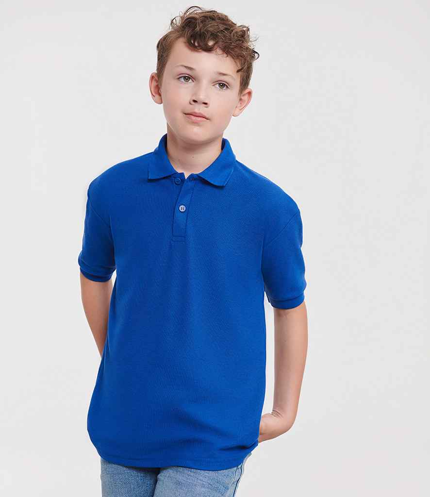 Russell Athletic Kids Poly/Cotton Piqué Polo Shirt | Bright Royal