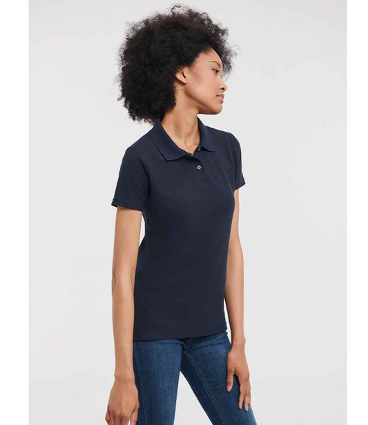 Russell Athletic Ladies Classic Poly/Cotton Piqué Polo Shirt | Black