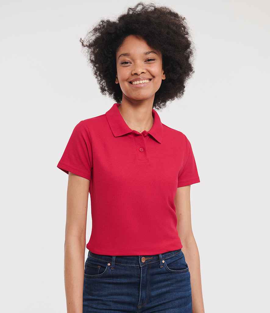 Russell Athletic Ladies Classic Poly/Cotton Piqué Polo Shirt | Classic Red