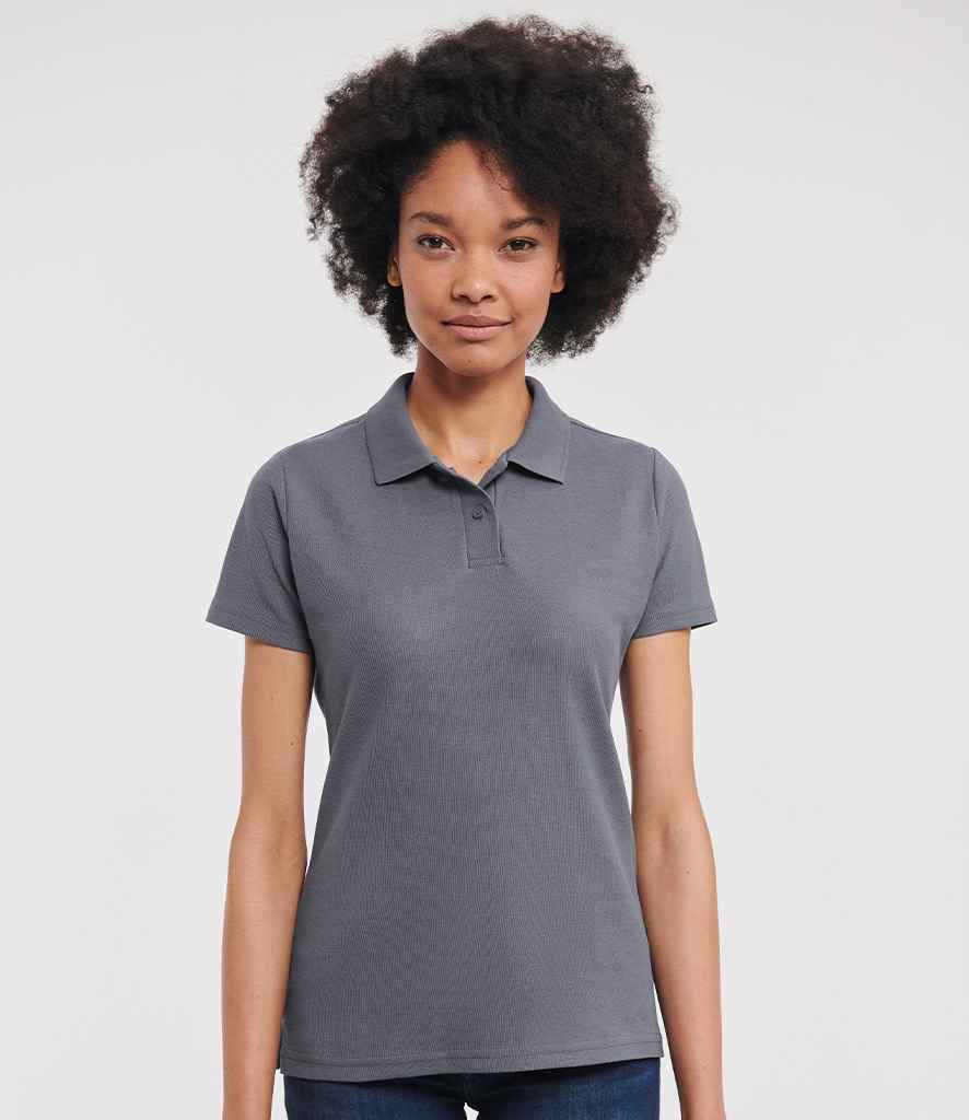 Russell Athletic Ladies Classic Poly/Cotton Piqué Polo Shirt | Convoy Grey