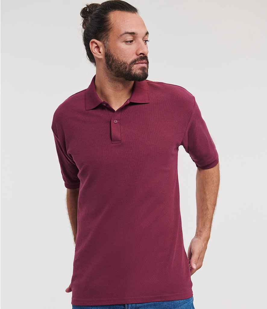 Russell Athletic Poly/Cotton Piqué Polo Shirt | Burgundy