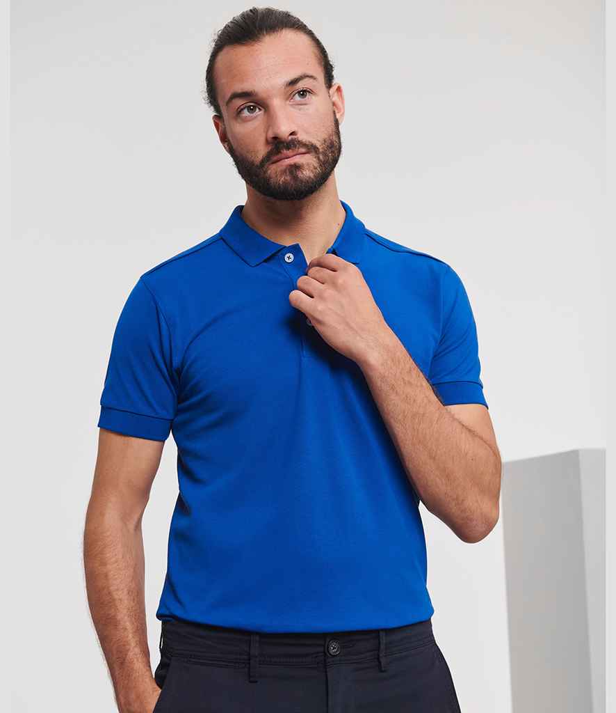 Russell Athletic Stretch Piqué Polo Shirt | Bright Royal