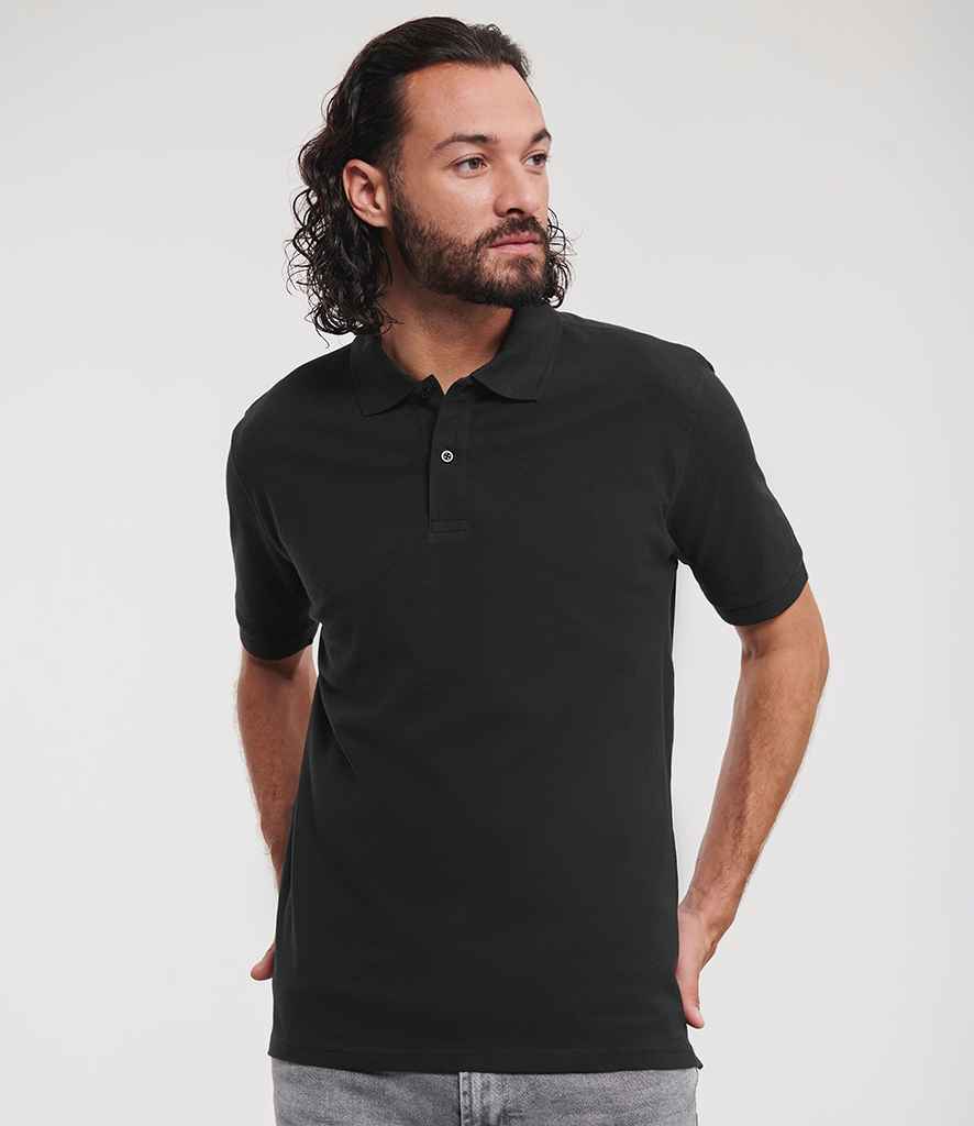 Russell Athletic Classic Cotton Piqué Polo Shirt | Black