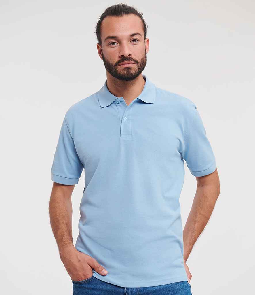 Russell Athletic Classic Cotton Piqué Polo Shirt | Sky Blue