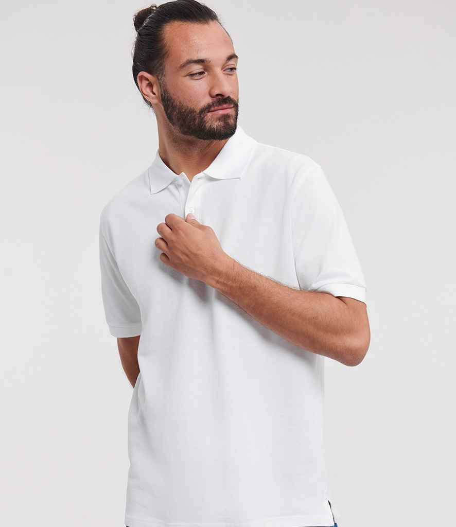 Russell Athletic Classic Cotton Piqué Polo Shirt | White