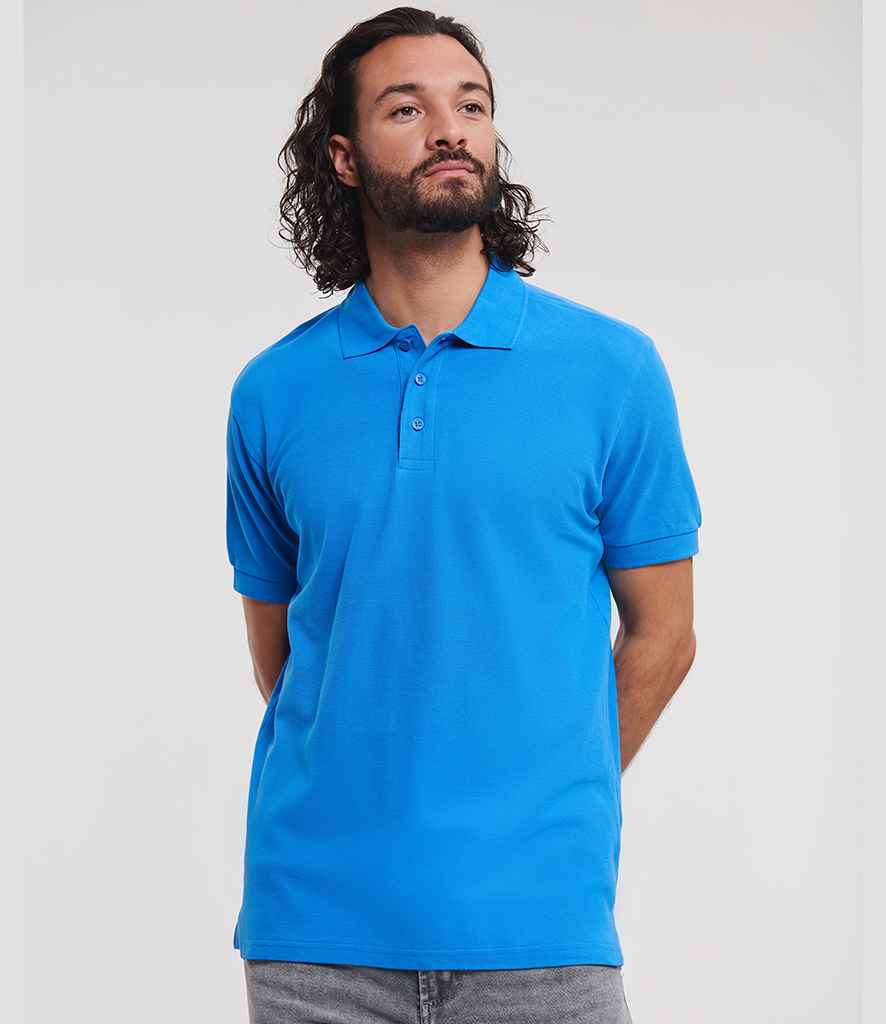 Russell Athletic Ultimate Cotton Piqué Polo Shirt | Azure