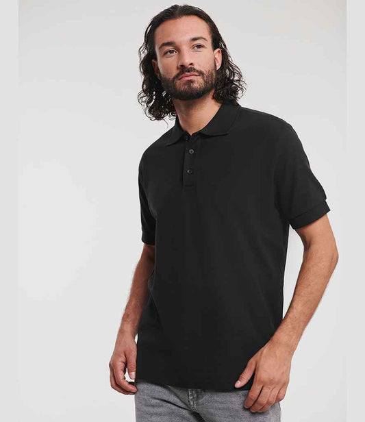 Russell Athletic Ultimate Cotton Piqué Polo Shirt | Black