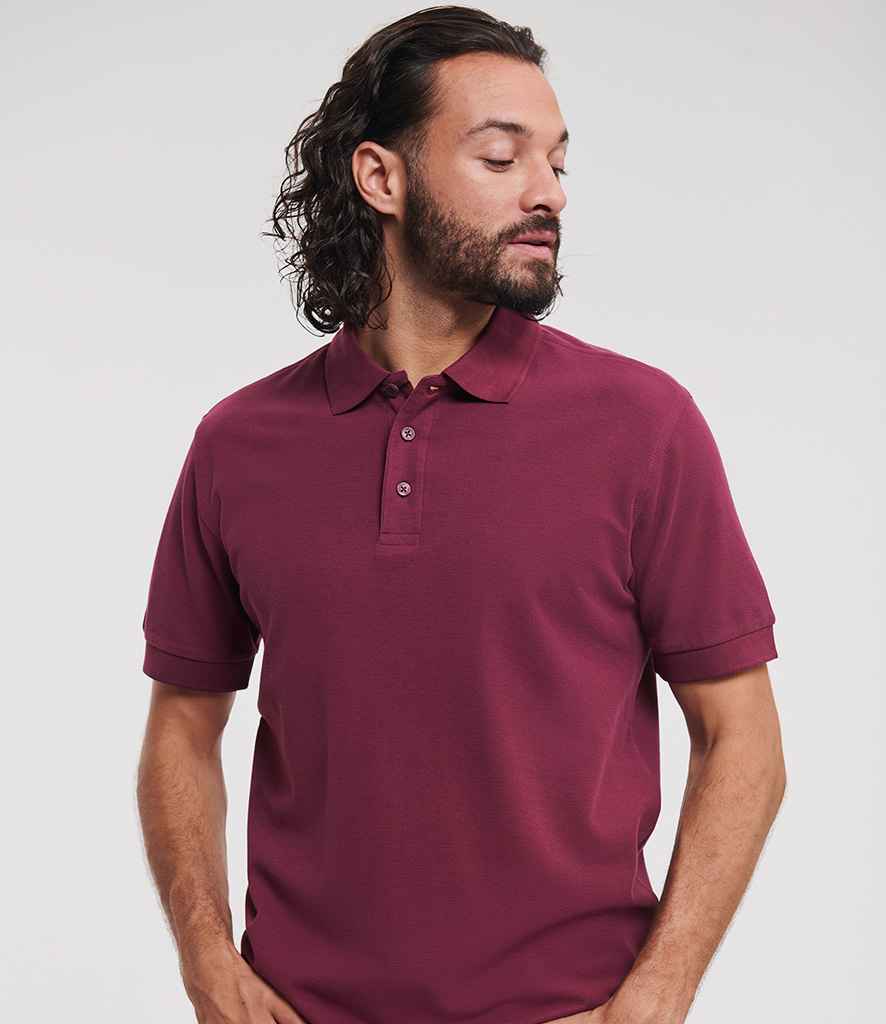 Russell Athletic Ultimate Cotton Piqué Polo Shirt | Burgundy