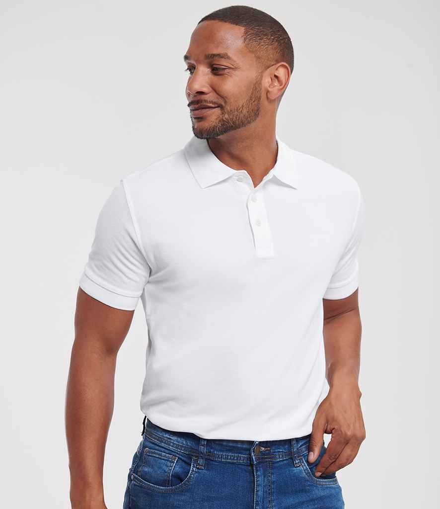Russell Athletic Ultimate Cotton Piqué Polo Shirt | White