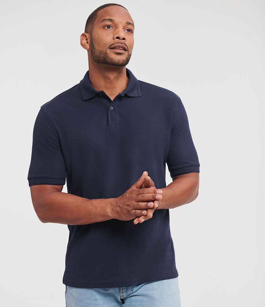 Russell Athletic Hardwearing Poly/Cotton Piqué Polo Shirt | French Navy