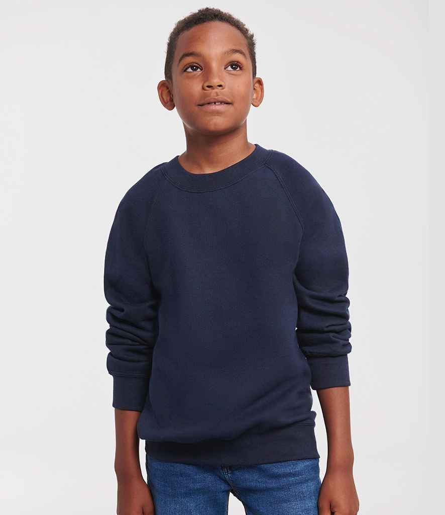 Russell Athletic Kids Raglan Sweatshirt | French Navy