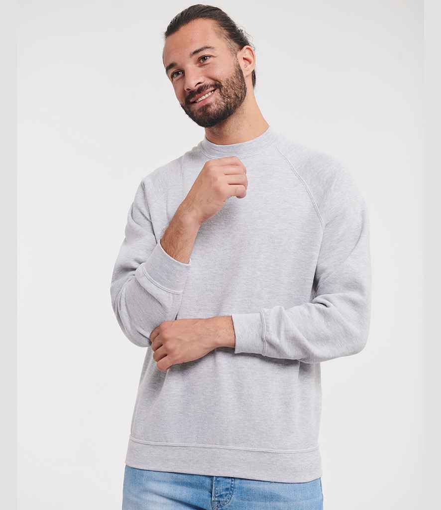 Russell Athletic Raglan Sweatshirt | Light Oxford