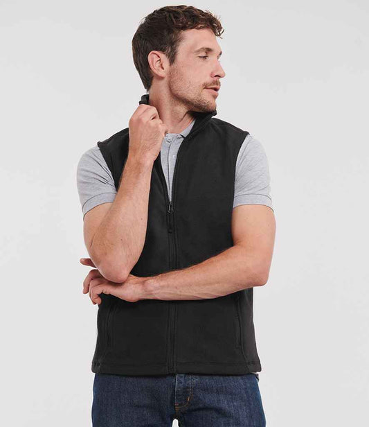 Russell Athletic Outdoor Fleece Gilet | Black