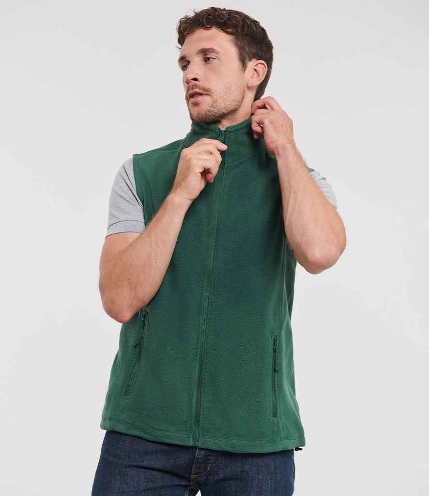Russell Athletic Outdoor Fleece Gilet | Bottle Green