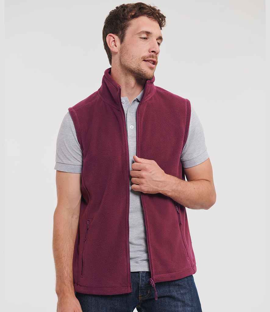 Russell Athletic Outdoor Fleece Gilet | Burgundy