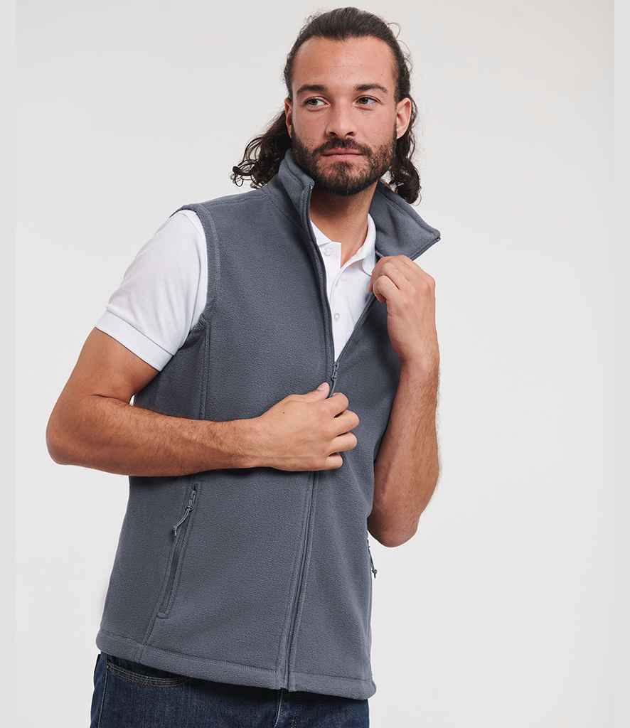 Russell Athletic Outdoor Fleece Gilet | Convoy Grey