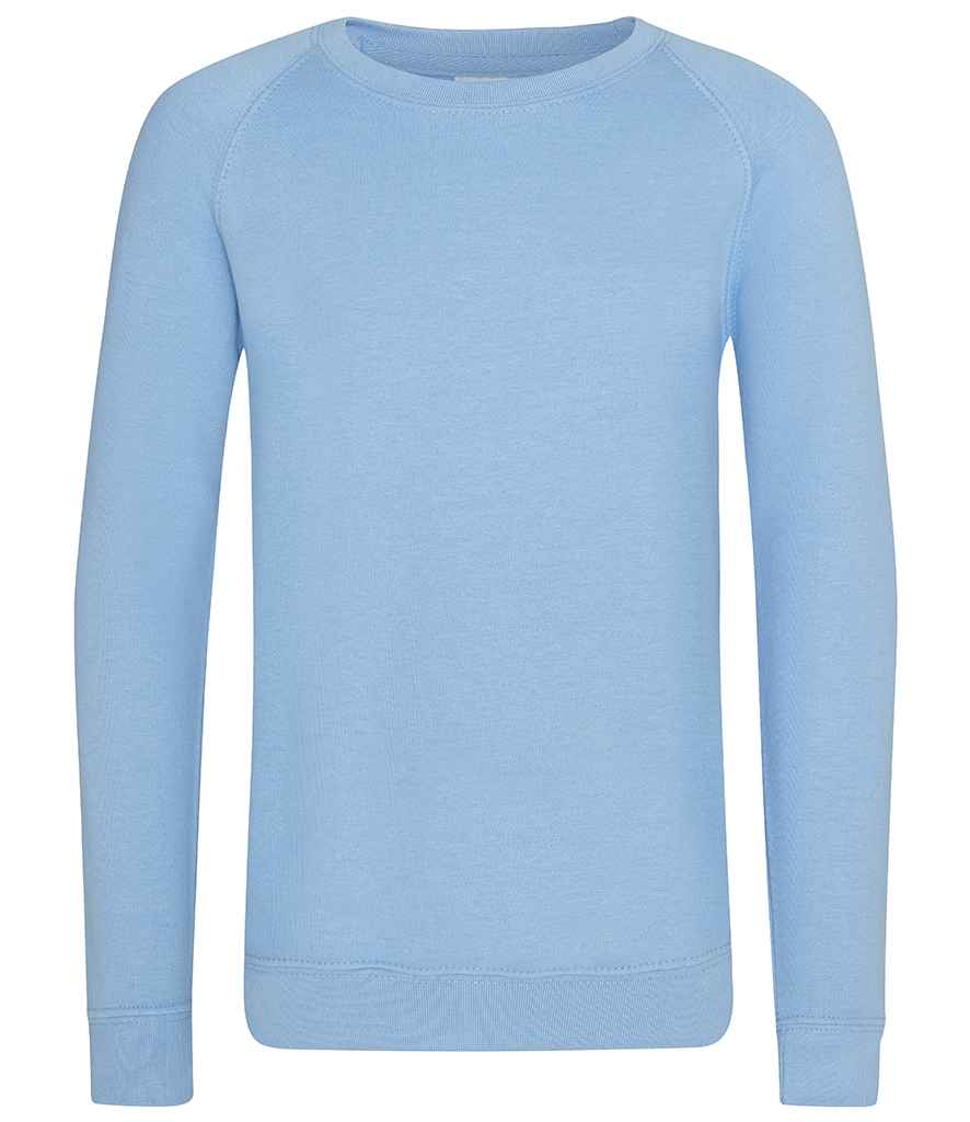 AWDis Academy Kids Raglan Sweatshirt | Sky Blue